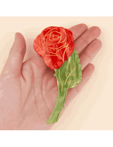 Pince à cheveux Rose - Coucou Suzette