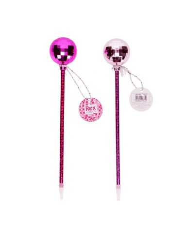 Stylo boule à facettes rose - Rex London