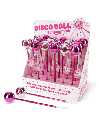 Stylo boule à facettes rose - Rex London