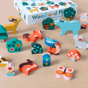 Animaux en bois  à empiler - Rex