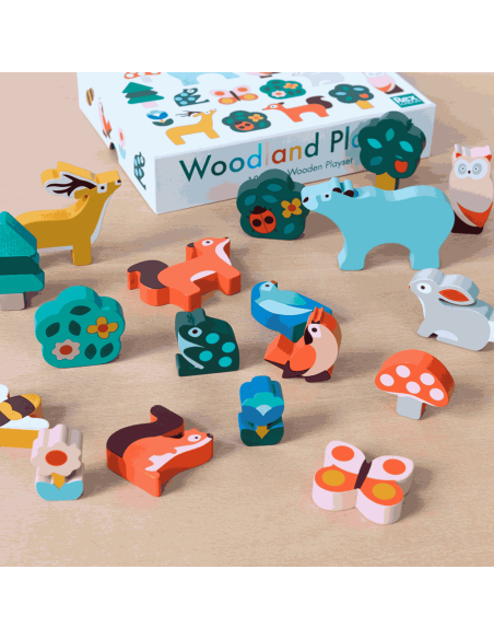 Animaux en bois  à empiler - Rex