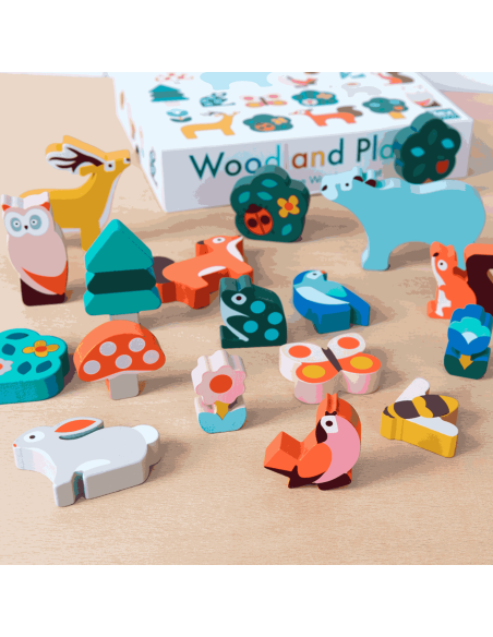 Animaux en bois  à empiler - Rex