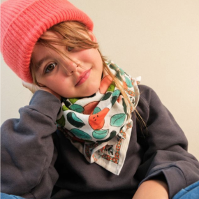 Foulard Pomelo Green - Maison Augustin