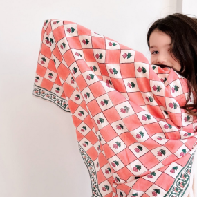 Foulard Flo Pink - Maison Augustin 2