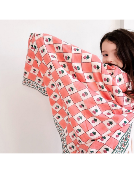 Foulard Flo Pink - Maison Augustin