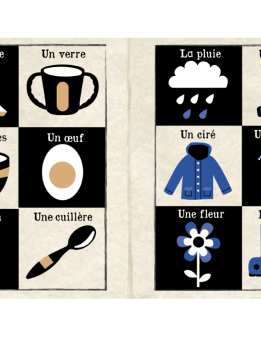 Livre d'éveil à froisser "Mon imagier noir et blanc" - Mon Petit Journal