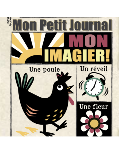 Livre d'éveil à froisser "Mon imagier noir et blanc" - Mon Petit Journal