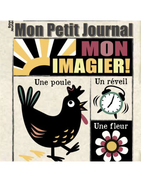 Livre d'éveil à froisser "Mon imagier noir et blanc" - Mon Petit Journal