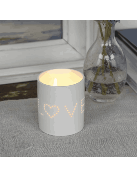 Photophore blanc Love - Rex London