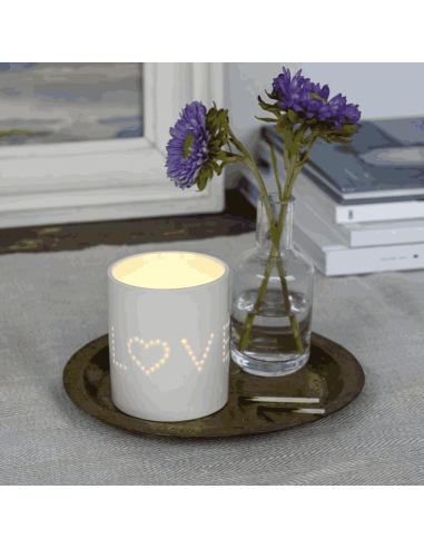 Photophore blanc Love - Rex London