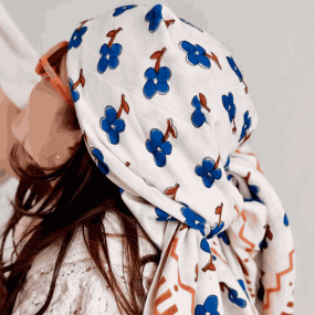 Foulard Sky Bloom - Maison Augustin 2