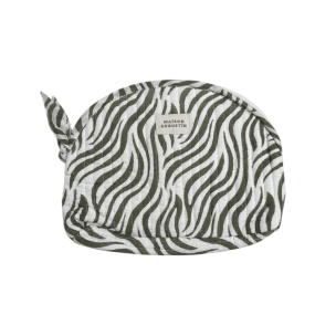 Trousse maquillage Zebre kaki - Maison Augustin