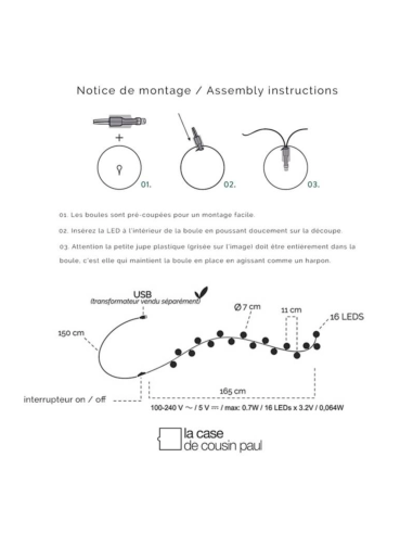 Coffret guirlande lumineuse Solstice - La Case...