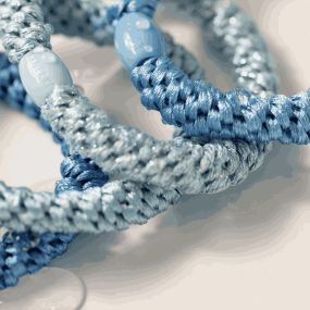 Elastique Azure Blue Glitter - Kknekki 2