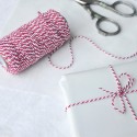Ficelle bicolore rouge et blanc