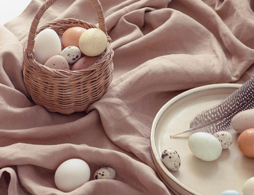 panier en rotin Olli Ella chasse aux oeufs de Pâques